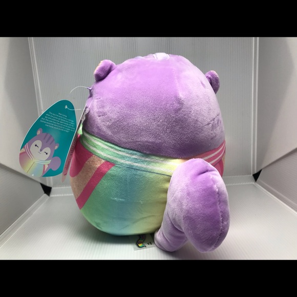 NWT Sydnee the Squirrel 8in Squishmallow Series 42 w/ Rainbow Fake Pjs - Picture 3 of 5